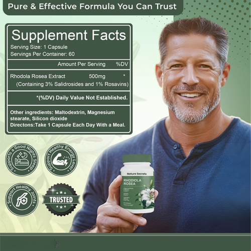 NatureSecrets Rhodiola Rosea Capsules